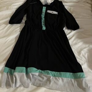 Stylish Black and Green Kids Dress